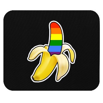 Discover banana rainbow Mouse Pads