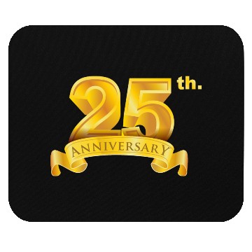 Discover 25th anniversary & birth day luxury golden number Mouse Pads