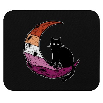 Discover Lesbian Cat Moon Mouse Pads