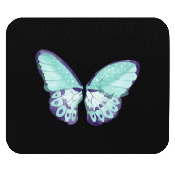 Discover Light Green Butterfly Mouse Pads
