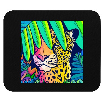Discover Leopard in the jungle Mouse Pads