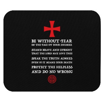 Discover Crusader Knight Knights Templar Code Holy Cross Mouse Pads