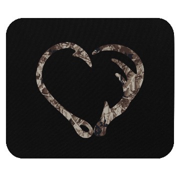 Discover Camo Fish Hook Antler Deer Hunting Buck Hunter Dad Mouse Pads