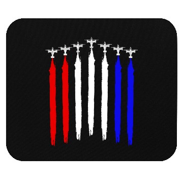 Discover V-22 Osprey Helicopter Red White Blue Contrails Mouse Pads