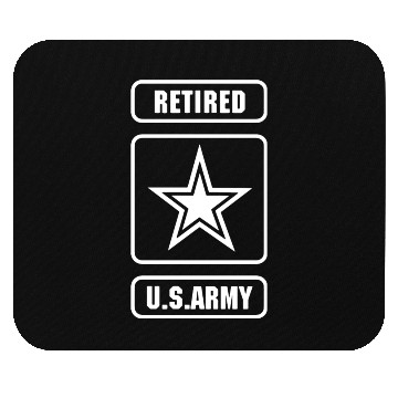 Discover us army retired Mouse Pads