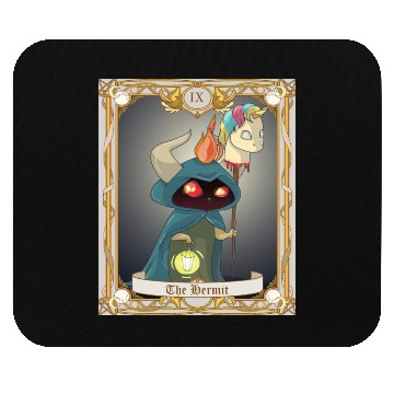 Discover The Hermit Tarot Card, Major Arcana Anime Baphomet Mouse Pads