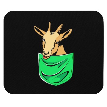 Discover Goat In A Pocket Mouse Pads