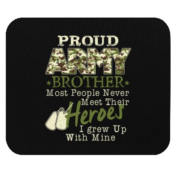 Discover Army hero brother Mouse Pads