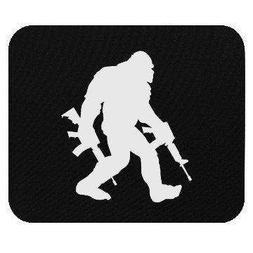 Discover Bigfoot Silhouette Sasquatch Mouse Pads