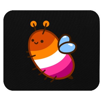 Discover les-bee-an lesbian bee Mouse Pads