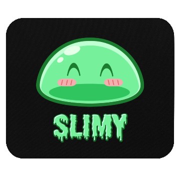 Discover Cute Green Dungeon Slime Monster Weird Anime Mouse Pads