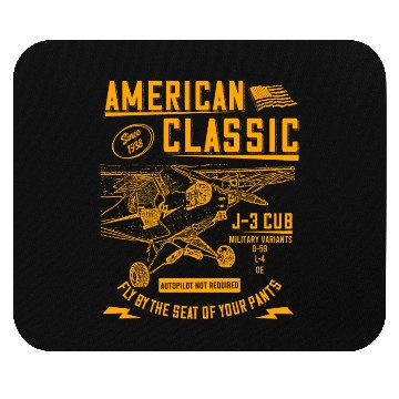 Discover Piper Cub Airplane An American Classic Mouse Pads