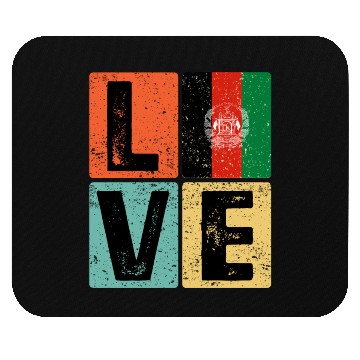 Discover I Love Afghanistan Flag for Afghan Pride Mouse Pads