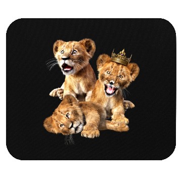 Discover Lion cub Mouse Pads