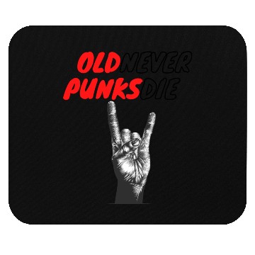 Discover Old Punks Never Die Gift For A Punk Rocker Mouse Pads