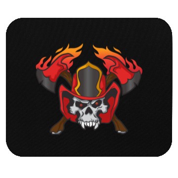 Discover Job Flame Skull Mouse Pads
