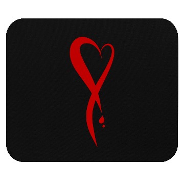 Discover Heart bleeding, hand drawn Mouse Pads