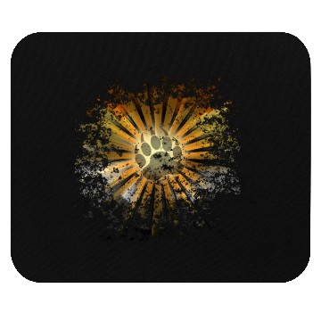 Discover Cool Grunge Distressed Bear Paw Bear Pride Flag Mouse Pads