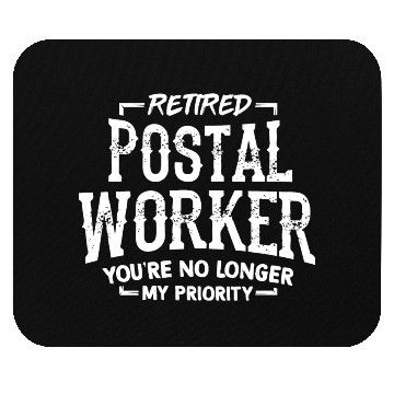 Discover Retired Postal Worker Mouse Pads