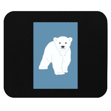 Discover Polar bear cub Mouse Pads