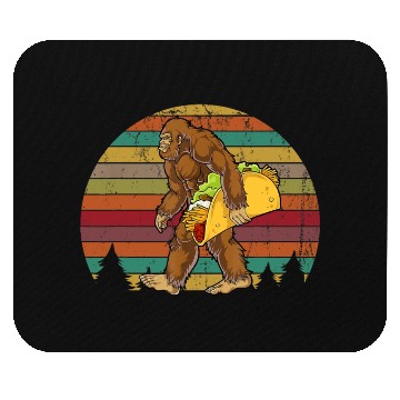 Discover Bigfoot Taco Cool Black Gift Mouse Pads