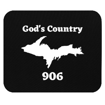 Discover God's Country 906, Upper Peninsula Michigan Yooper Mouse Pads