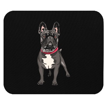 Discover Black French Bulldog Mouse Pads