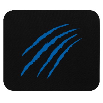Discover Cat Claw Marks (Blue) Mouse Pads