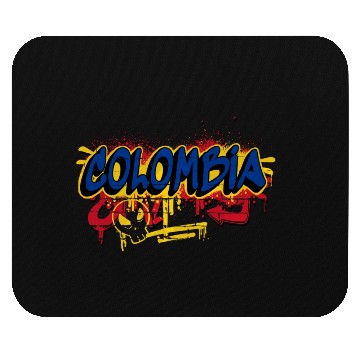 Discover Colombia Graffiti Flags Design Mouse Pads