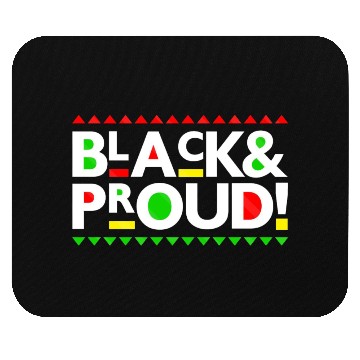 Discover Black and Proud Mouse Pads
