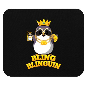 Discover Bling Blinguin Pinguin Mouse Pads