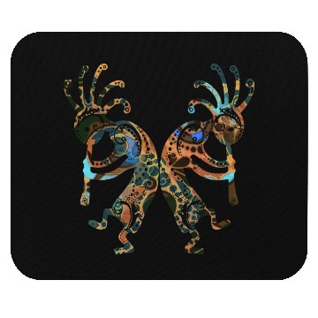 Discover Native American - Kokopelli Duo with Ornaments 3 Mouse Pads