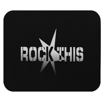Discover rockthis square silver Mouse Pads