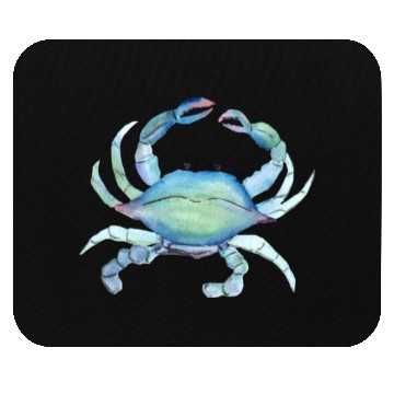 Discover Crab watercolor illustration Mouse Pads