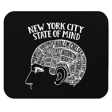 Discover New York City Brain Head Design Mouse Pads