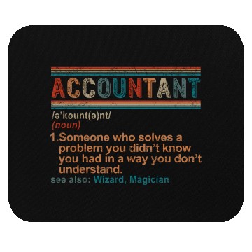 Discover Accountant Definition, Funny Accounting Gift, Mouse Pads