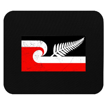 Discover Maori Flag Silver Fern New Zealand Lover Gift Idea Mouse Pads