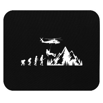 Discover Mountain Rescue Evolution Mountaineers Helicopter Mouse Pads