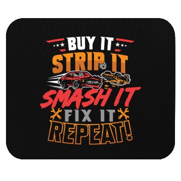 Discover Demo Derby Demolition Derby Smashing Derby Lover Mouse Pads