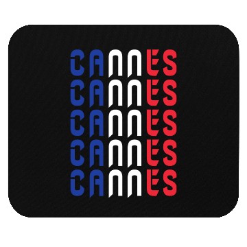 Discover Cannes flags France design Mouse Pads