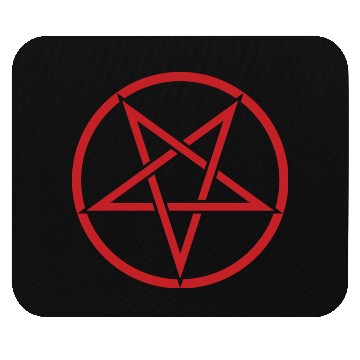 Discover Pentagram red Mouse Pads