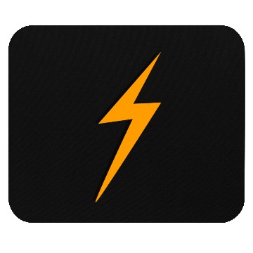Discover double Lightning Bolt Black And Orange Mouse Pads