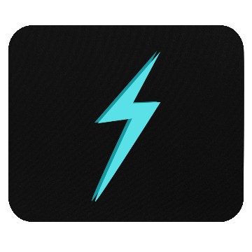 Discover Lightning Bolt Blue Mouse Pads