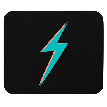 Discover double Lightning Bolt Pink And Blue Mouse Pads