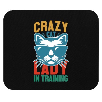 Discover Crazy cat lady Mouse Pads