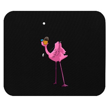 Discover Flamingo Golf Golfing Mouse Pads