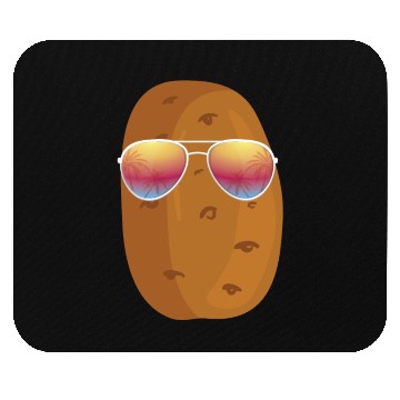 Discover Potato With Sunglasses Mouse Pads