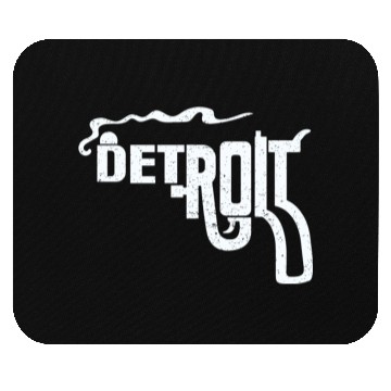 Discover Macs Detroit Smoking Gun Mouse Pads