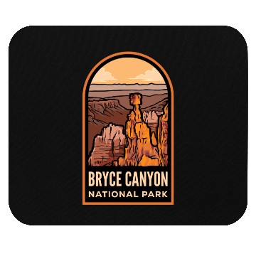 Discover Bryce Canyon National Park Badge Mouse Pads