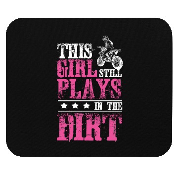 Discover Girl Motocross Dirt Bike Mouse Pads